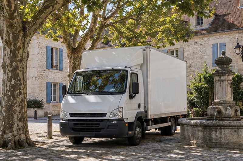 Camion à l’ombre des platanes, Draveil