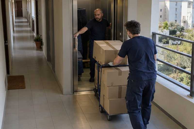 Ascenseur réservé pendant le créneau