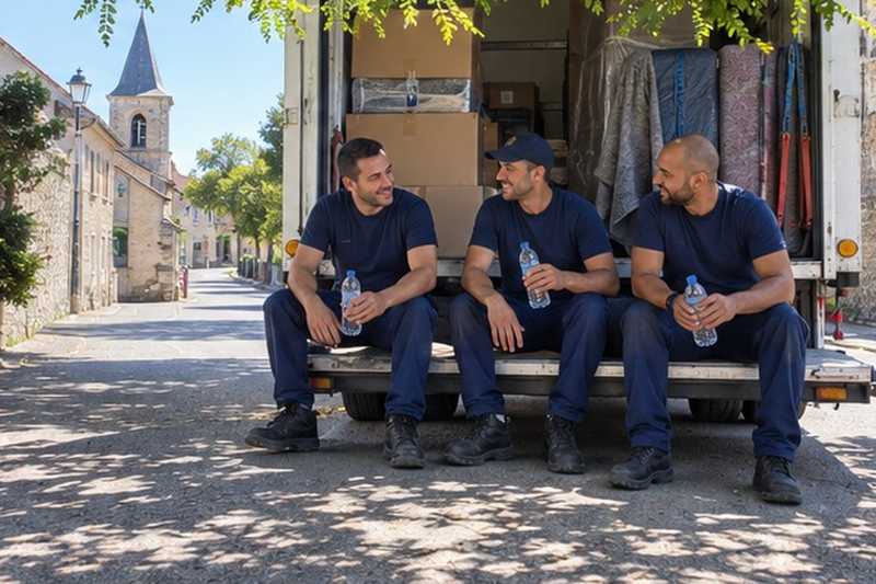 Pause courte sur le hayon