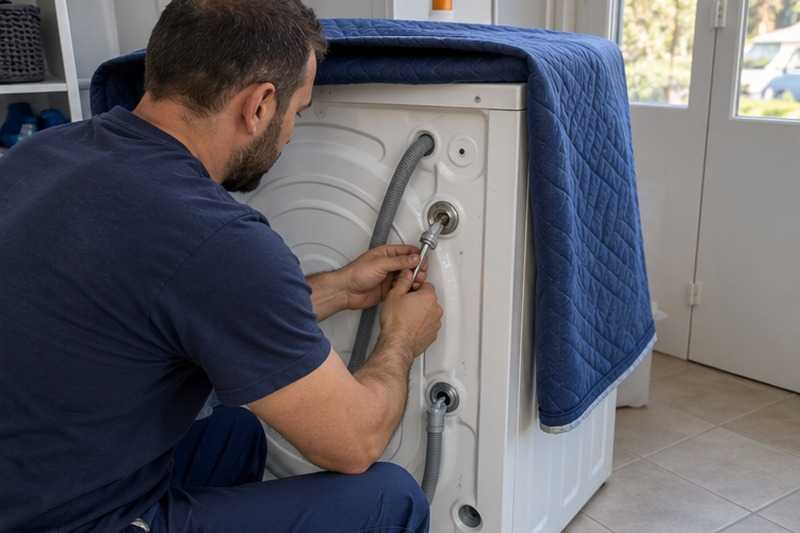Lave-linge bloqué puis housse