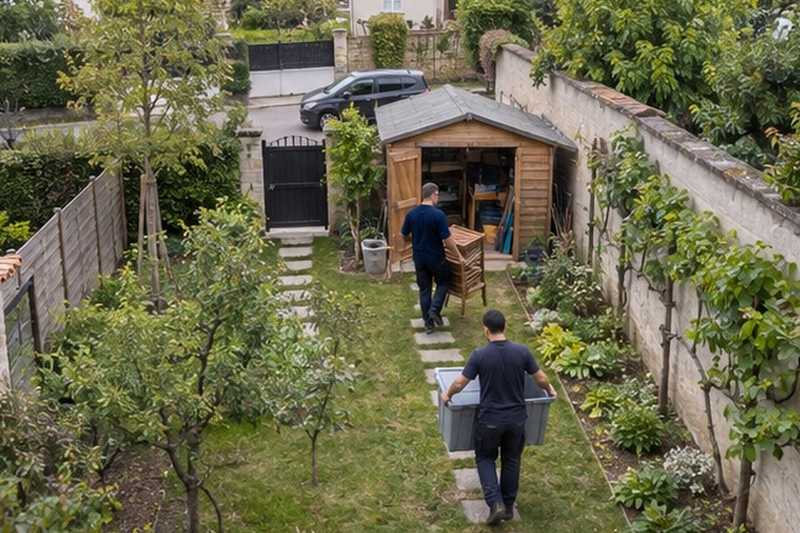 Contenu d’abri porté par le jardin : chantier Rue de l’Ancienne Poste