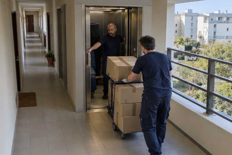 Ascenseur réservé pendant le créneau : chantier Grande Rue