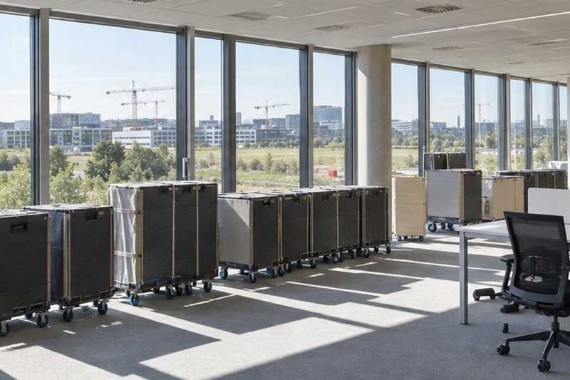 Bureaux vidés avant déménagement