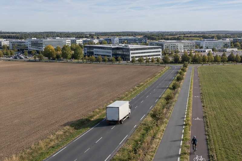 Traversée du plateau en camion