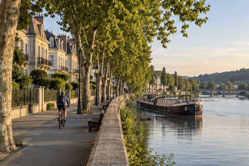 Promenade en bord de Seine