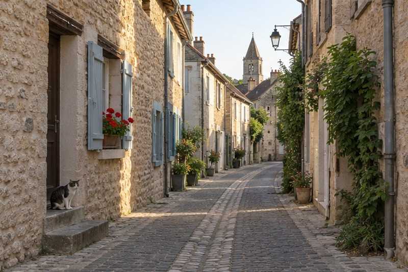 Ruelle de pierre d’un centre ancien