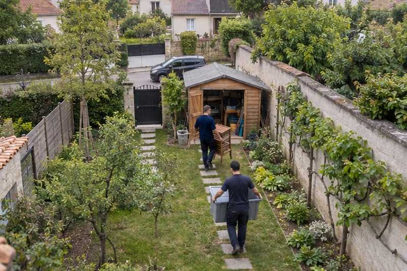 Contenu d’abri porté par le jardin : chantier Rue Archimède