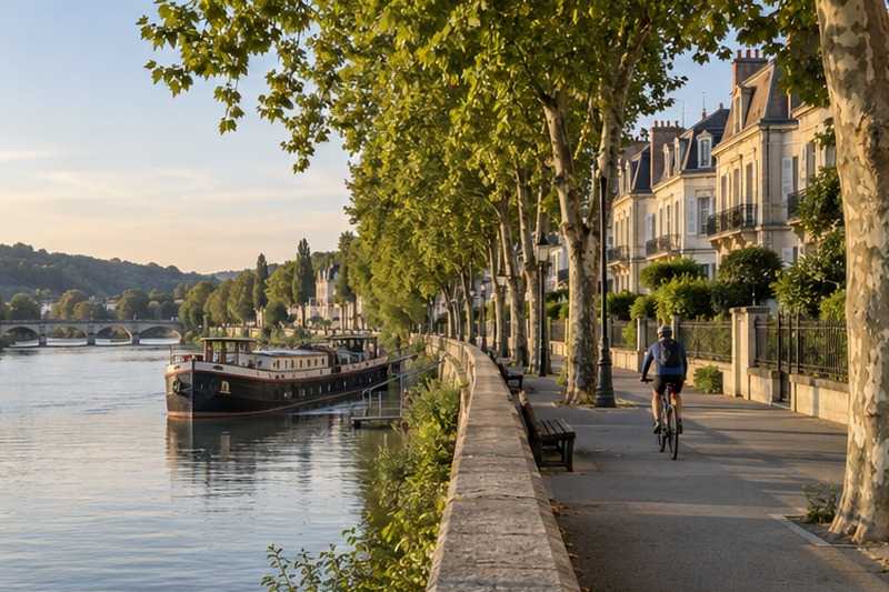 Promenade en bord de Seine