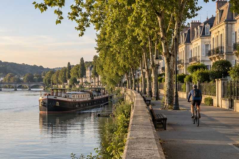 Promenade en bord de Seine