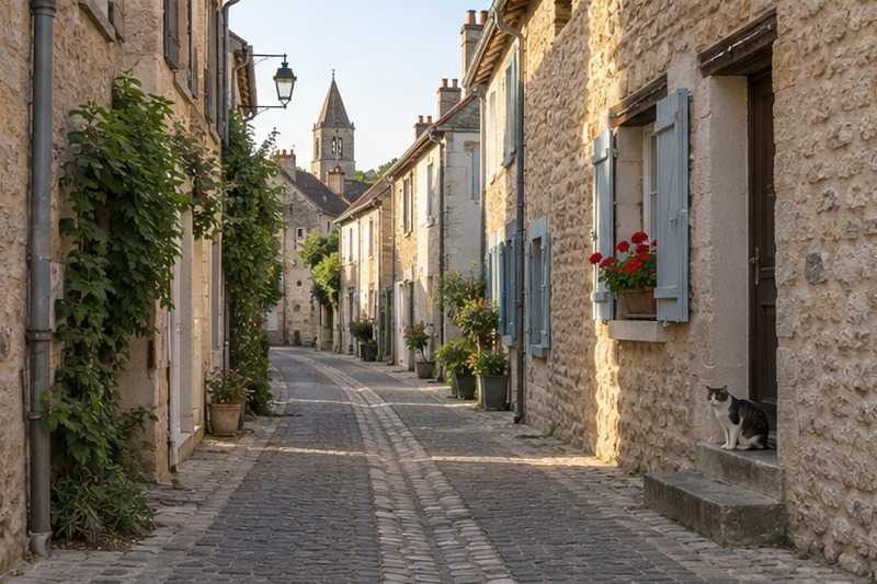 Ruelle de pierre d’un centre ancien
