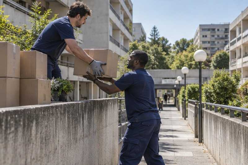 Relais de cartons à mi-parcours : chantier Grande Rue