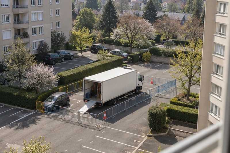 Place réservée vue d’en haut
