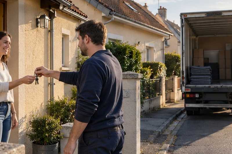 Remise des clés sur le seuil : chantier Rue Berthe Morisot