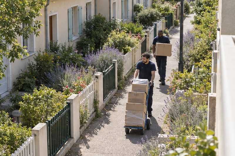 Allée piétonne d’une cité-jardin