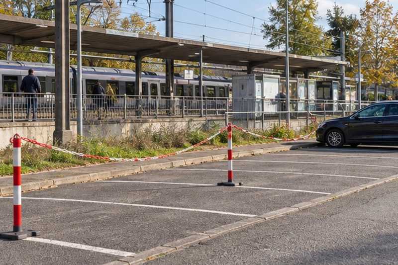 Emplacement libéré près d’une gare