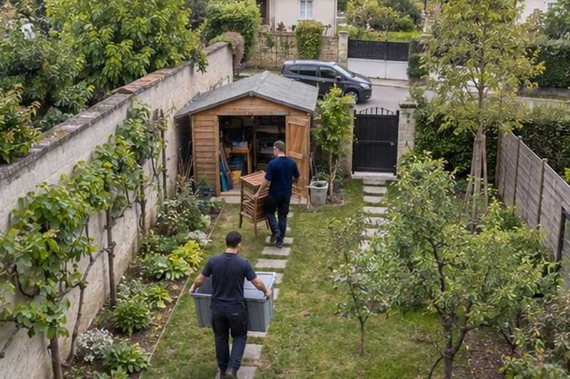 Contenu d’abri porté par le jardin : chantier Rue André Breton