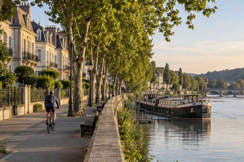 Promenade en bord de Seine