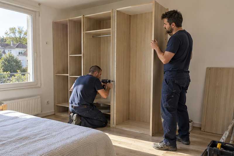 Dressing remonté dans une maison neuve