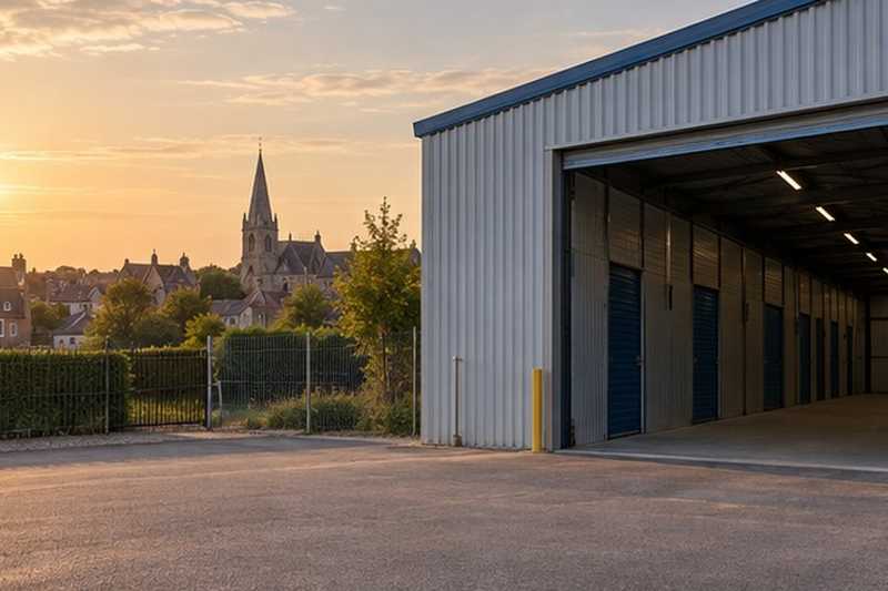 Dépôt à l’entrée d’une petite ville : chantier Rue Bizet