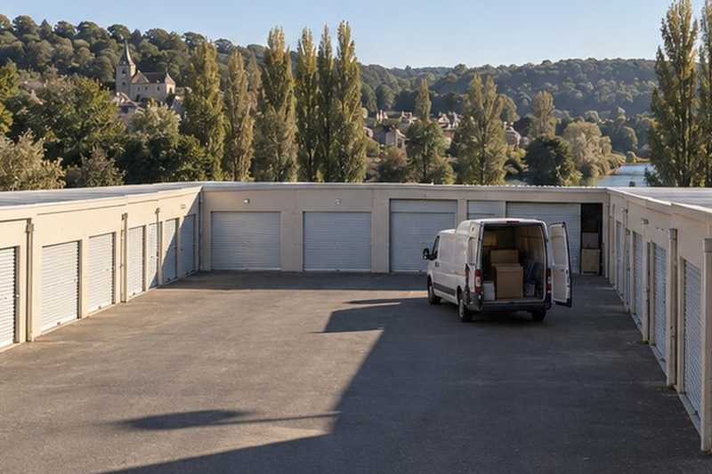 Garde-meuble à accès véhicule : chantier Rue Appert