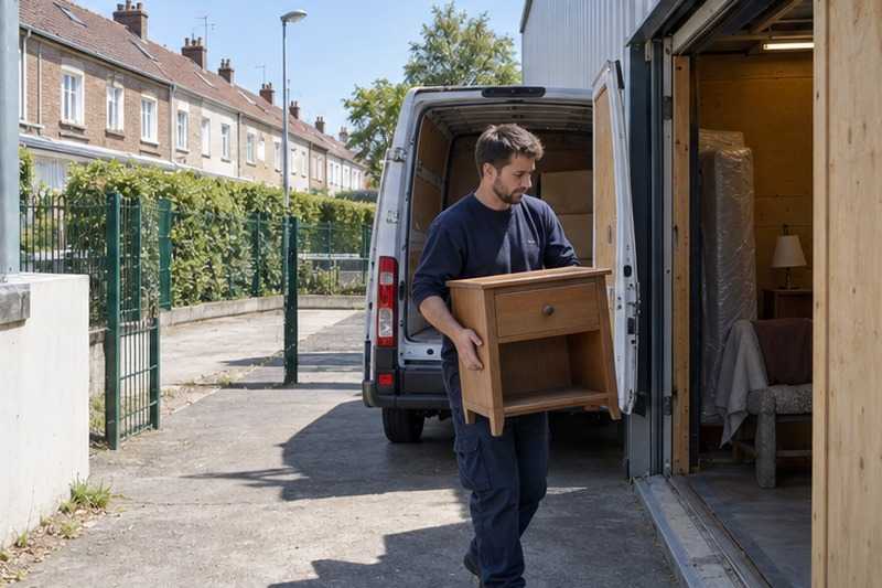 Chevet porté vers un box : chantier Rue Branly