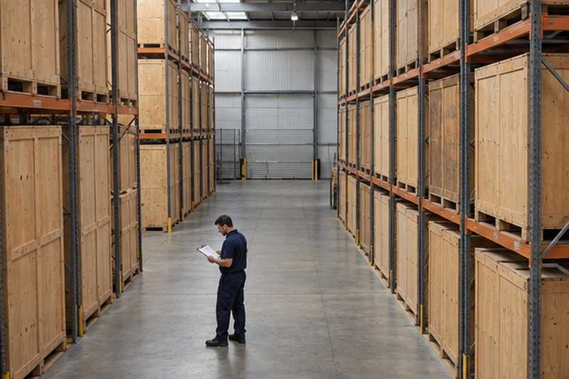 Caisses de stockage sur rayonnages hauts