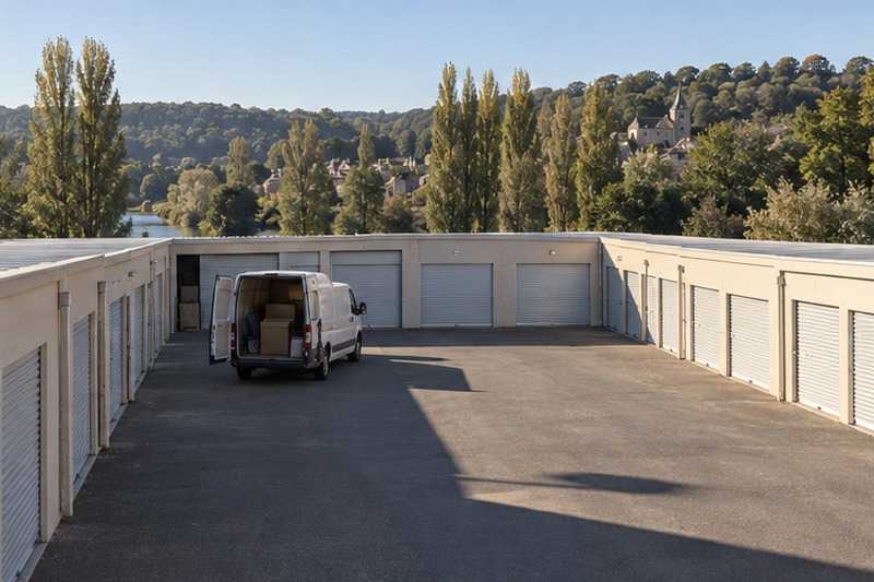 Garde-meuble à accès véhicule : chantier Rue Alfred Gros