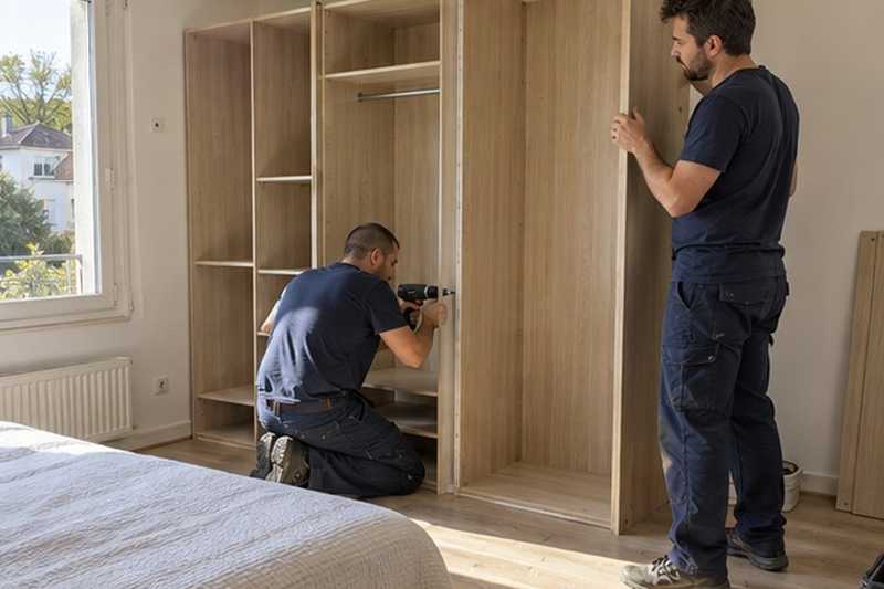 Dressing remonté dans une maison neuve