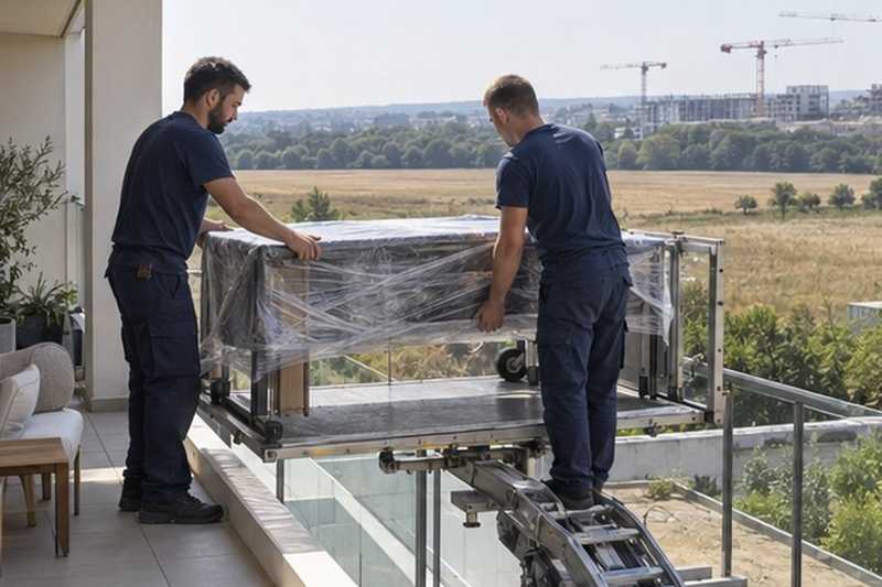 Table déchargée sur une terrasse, Massy